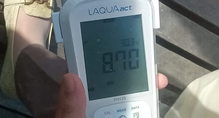 Tes kadar air sungai yang tercemar 